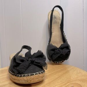 Cliffs White Mountain Women’s 8 Espadrille Slingback Sandal Black Camelot